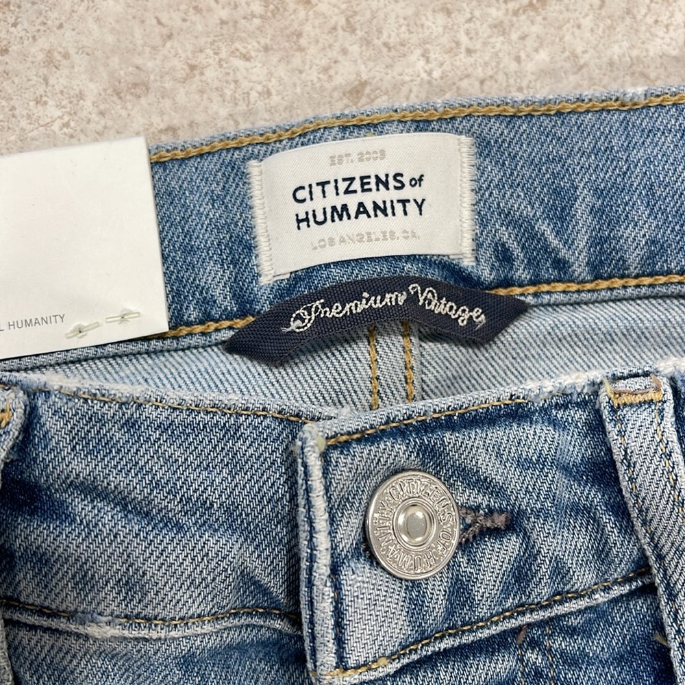 BNWT CITIZENS OF HUMANITY EMERSON SLIM FIT BOYFRIEND JEANS COLOR SLUSHIE SIZE 25 - Picture 4 of 15